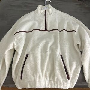 White cotton sweater